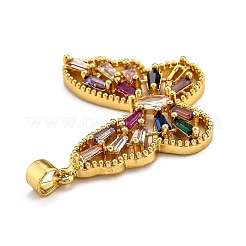 Латунные микропаве прозрачные подвески с фианитом&nbsp;X-ZIRC-J025-08G