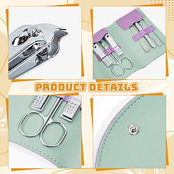 Set di strumenti per manicure in acciaio inossidabile 410 da 18 borsa e 6 colori con custodia&nbsp;MRMJ-WA0001-09