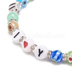 Braccialetto di parole&nbsp;BJEW-JB08584