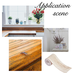 Самоклеящаяся бумага из ПВХ с текстурой дерева&nbsp;DIY-WH0632-19A-01