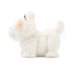 Флокированные подвески из непрозрачной смолы&nbsp;RESI-I353-02P-08