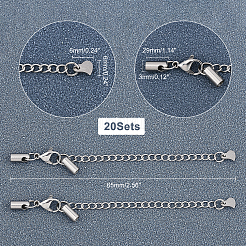 20 set di estensori per catena in acciaio inossidabile 304&nbsp;FIND-FH0003-06
