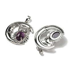 Подвески из натурального аметиста &nbsp;G-M434-03P-20