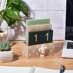 Calendario de madera&nbsp;AJEW-WH20096-56A-01