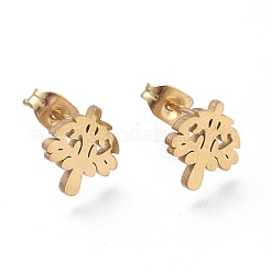 Ensembles de bijoux en acier inoxydable 304 arbre de vie&nbsp;SJEW-M097-14G