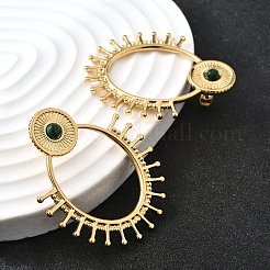 Овальные серьги-гвоздики из нержавеющей стали 304&nbsp;EJEW-D315-05G