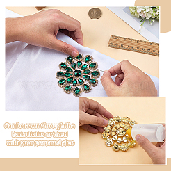 Strass-Applikation aus Messing&nbsp;DIY-FG0009-87C