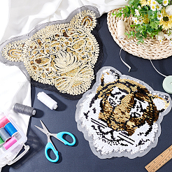 2 шт. 2 стиля компьютерной вышивки нашивки на ткань&nbsp;DIY-FG0003-60