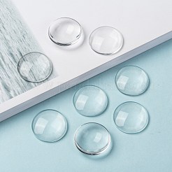 Cabochon in vetro trasparente&nbsp;GGLA-R026-25mm