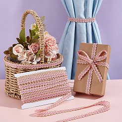 Волнистая кружевная лента из полиэстера и филиграни&nbsp;SENE-WH0003-32B