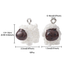 Подвески из непрозрачной смолы&nbsp;RESI-YW0001-40