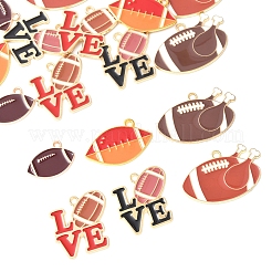 16шт 6 стиля подвески из сплава с эмалью&nbsp;ENAM-FS0002-44