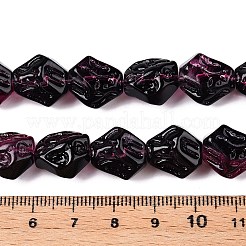 Стеклянные бусины с гальваническим покрытием &nbsp;EGLA-N012-09B