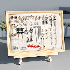 Présentoirs à bijoux en bois rectangle&nbsp;ODIS-WH0025-42