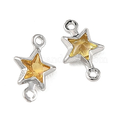 Ciondoli a stella Shegrace in ottone con pavé di zirconi cubici.&nbsp;XGRQ2O701-441C-P
