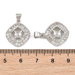 Messing-Mikropavé-Fassung mit klaren Zirkonia-Steinen&nbsp;KK-CBA6A75-41P