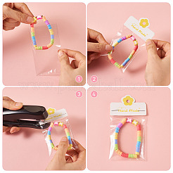 100 шт. бумажная карточка-витрина для бижутерии&nbsp;CDIS-TA0001-31C