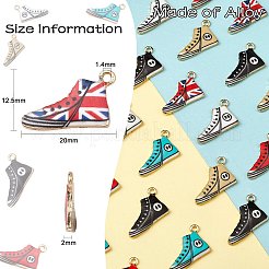 30шт 6 стиля подвески из сплава с эмалью&nbsp;ENAM-CJ0005-13