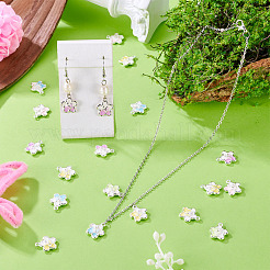 30 pièces pendentifs en alliage de 5 couleurs avec strass&nbsp;RB-TA0001-37