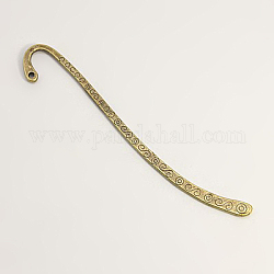 Tibetan Style Alloy Bookmarks, Antique Bronze, Lead Free and Cadmium Free and Nickel Free, 84x4x2mm, Hole: 2mm
