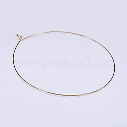 304 Stainless Steel Choker Necklaces, Real 18K Gold Plated, Inner Diameter: 13cm