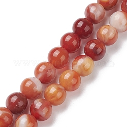 Chapelets de perles vernissées manuelles, ronde, brun, 10mm, Trou: 1.2mm, Environ 38 pcs/chapelet, 14.17'' (36 cm)
