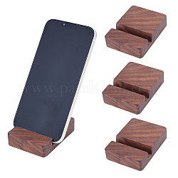 Soportes para teléfono móvil de nogal negro, soporte para teléfono celular, soporte universal para tabletas portátil, saddle brown, 80x60x2mm