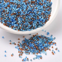 Perles miyuki delica, cylindre, Perles de rocaille japonais, 11/0, (db2068) mélange lumineux 8, 1.3x1.6mm, Trou: 0.8mm, à propos 2000pcs / bouteille