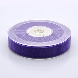 Polyester Samtband für Geschenkverpackung und Festivaldekoration, blau violett, 3/4 Zoll (19 mm), etwa 25 yards / Rolle (22.86 m / Rolle)