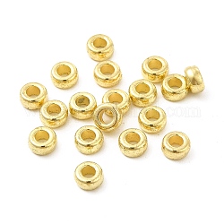 Ccb Kunststoff-Perlen, Donut, golden, 6x3 mm, Bohrung: 3 mm