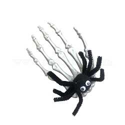 Halloween-Skelett-Hände, Alligator-Haarspangen aus Kunststoff, für Bar-Maskerade-Dekoration, Spinne, 150x100 mm