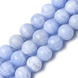 Chapelets de perles en pierre gemme naturelle, agate d'imitation, teinte, ronde, 8~8.5mm, Trou: 1mm, Environ 48 pcs/chapelet, 14.92~15.16 pouce (37.9~38.5 cm)