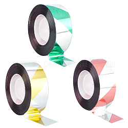 Gorgecraft 3rolls 3 цвета лента для страха, двусторонняя репеллентная лента для отпугивания птиц, разноцветные, 1 дюйм (24 мм), о 25yards / рулон (22.86 м / рулон), 1roll / цвет