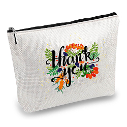 12# Baumwoll-Polyester-Tasche, Stroage Bag, Rechteck, Blumenmuster, 18x25 cm