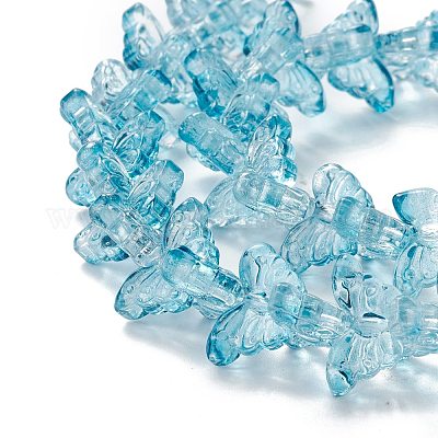 Прозрачный стеклянный бисер нить&nbsp;GLAA-K002-02J-1