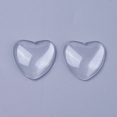 Glas cabochons&nbsp;GGLA-WH0001-04-1