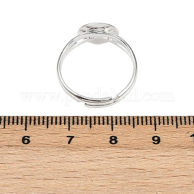 Componentes de anillo de latón&nbsp;KK-C3044-10mm-S-1