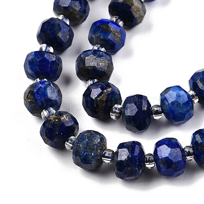Natürlicher Lapislazuli Perlenstränge&nbsp;G-N327-08B-1