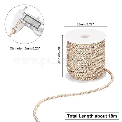 3-слойный полиэстеровый шнур&nbsp;OCOR-WH0033-17A-WH-1