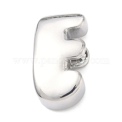 Латунные бусины с инициалами&nbsp;KK-B167-27P-01E-1