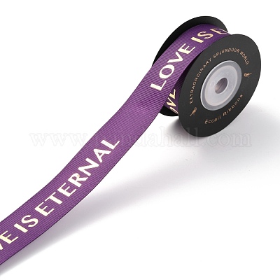 Полиэстер Grosgrain ленты SRIB-H307-02G-1