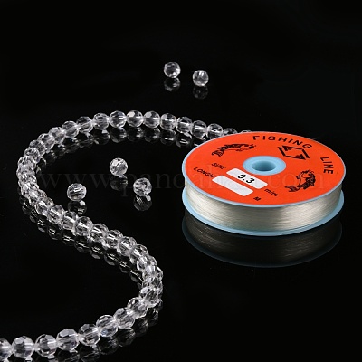 Transparent Fishing Thread Nylon Wire, Clear, 0.3mm, about 109.36  yards(100m)/roll