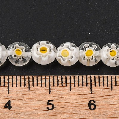 Ручной работы millefiori стеклянные бусины нитки LAMP-G164-11O-1