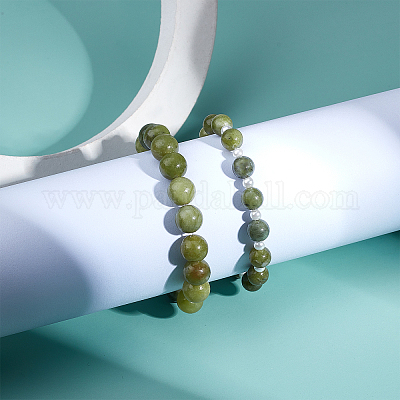 Amethyst Crystal Bracelet, Large 12mm 10mm 8mm Gemstone Beads 
