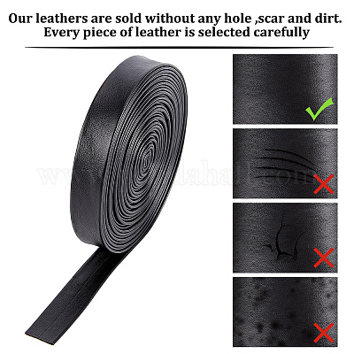 Мягкий плоский шнур из искусственной кожи&nbsp;LC-WH0006-02C-01-1