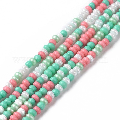 Brins de perles de verre&nbsp;LAMP-B021-04F-1
