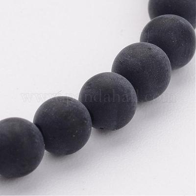 4mm Black Agate Beads for Bracelet Natural Agate Stone Beads Round for Jewelry Making 95pcs/Strand 