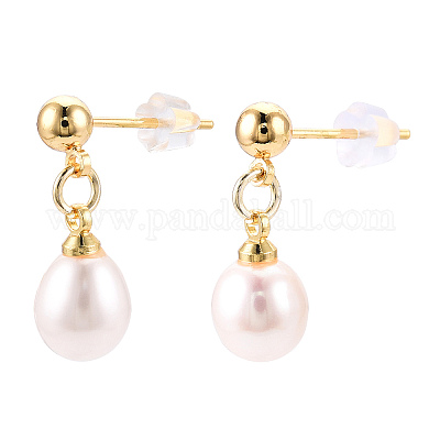 Orecchini Pendenti In Argento 925 Placcato Oro 14K Con Gemma Naturale – Design A Goccia Fatto A Mano