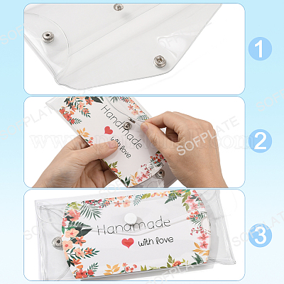 2 шт. портативная прозрачная сумка для кистей для макияжа из ПВХ&nbsp;MRMJ-SP0001-12B-1