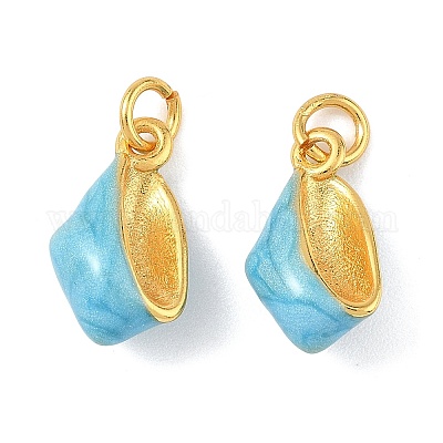 Латунь эмаль подвески&nbsp;KK-K364-29G-1